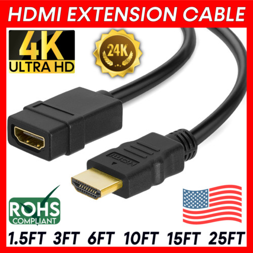 Hdmi extension cable - male, to